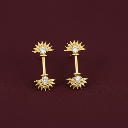 92.5 Silver Sun Bugadi | Stylish Traditional Motif Design | Elegant Jewellery