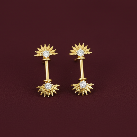 92.5 Silver Sun Bugadi | Stylish Traditional Motif Design | Elegant Jewellery