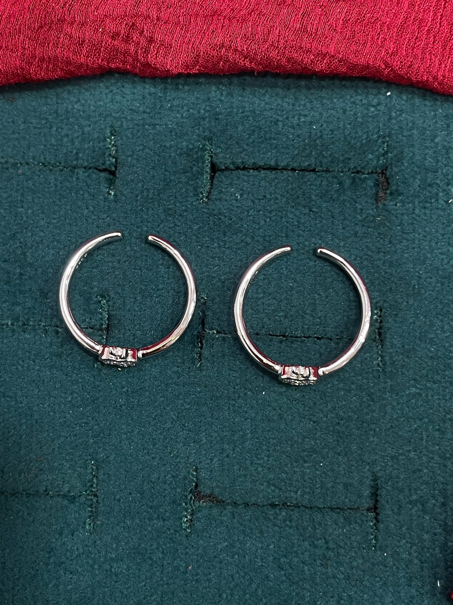 925 Silver Apple Toe rings