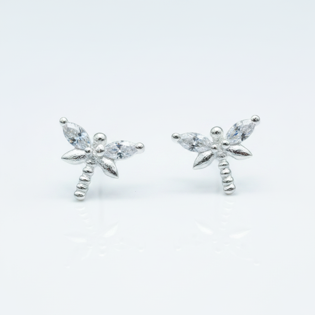 925 Silver Dragonfly studs