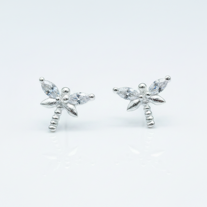 925 Silver Dragonfly studs