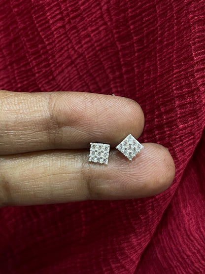 925 Silver square studs