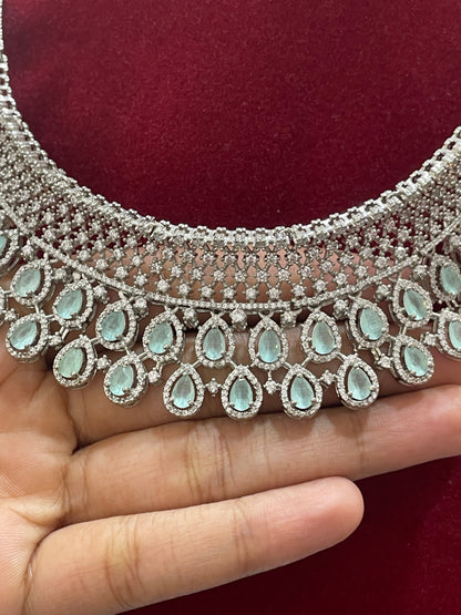 92.5 Silver Stylish Trendy Classy Necklace for Women 17.5 Inches | Elegant Modern Design | Premium Jewellery