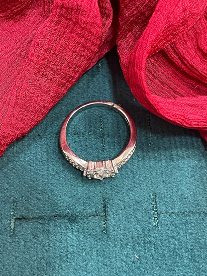92.5 Silver Stylish Ring for Women Size 13 | Elegant Modern Design | Daily Wear Jewellery