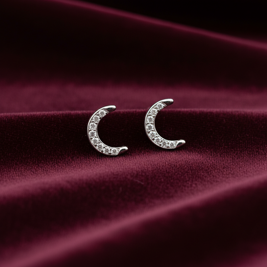 925 Silver Curve Studs- Ball back