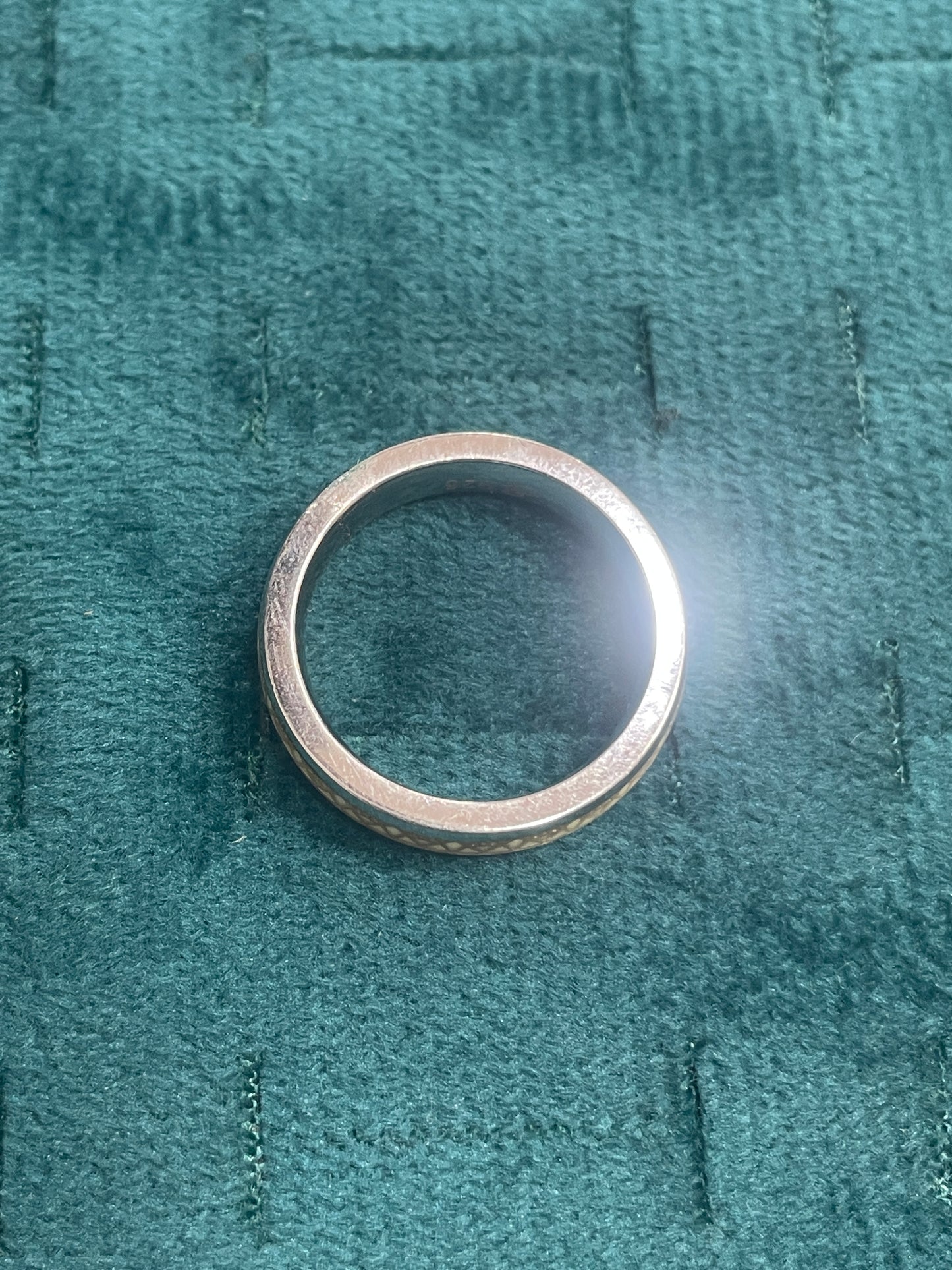 92.5 Silver Radium Men’s Ring | Stylish Unique Glow Design | Elegant Jewellery