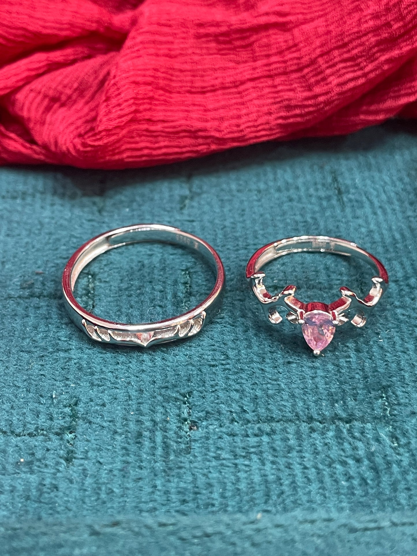 92.5 Silver ring size 12 And 21