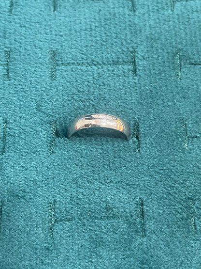 92.5 Silver Plain Men’s Ring Size 7 | Stylish Minimal Finish | Elegant Jewellery