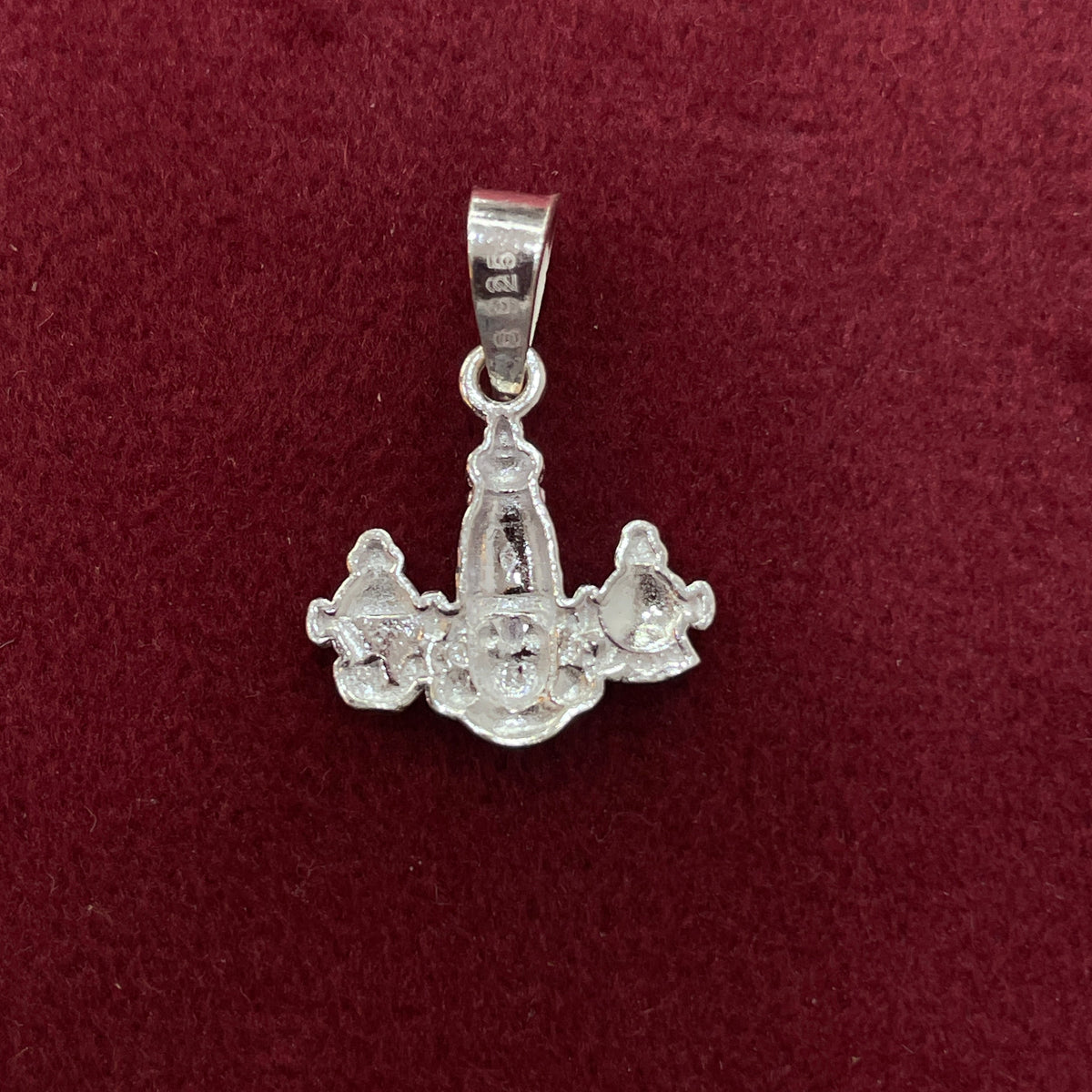 92.5 Sterling Silver Lord Venkateswara Face Pendant
