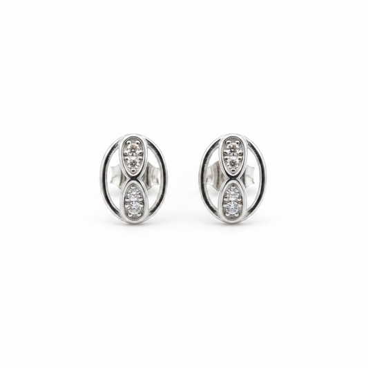 92.5 Silver Minimal Stylish Earrings for Women | Simple Elegant Design | Daily Wear Jewellery