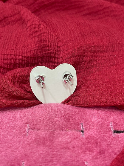 92.5 Silver White Stone Studs | Classy Sparkle Design | Jewellery