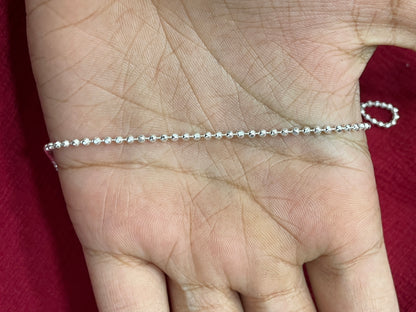 92.5 silver classy ball chain 20 inches