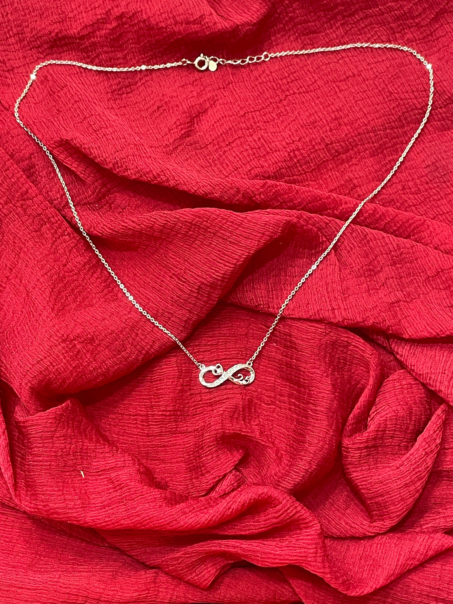 92.5 Silver Infinity Chain 18.5 Inches | Premium Classy Elegant Design | Jewellery