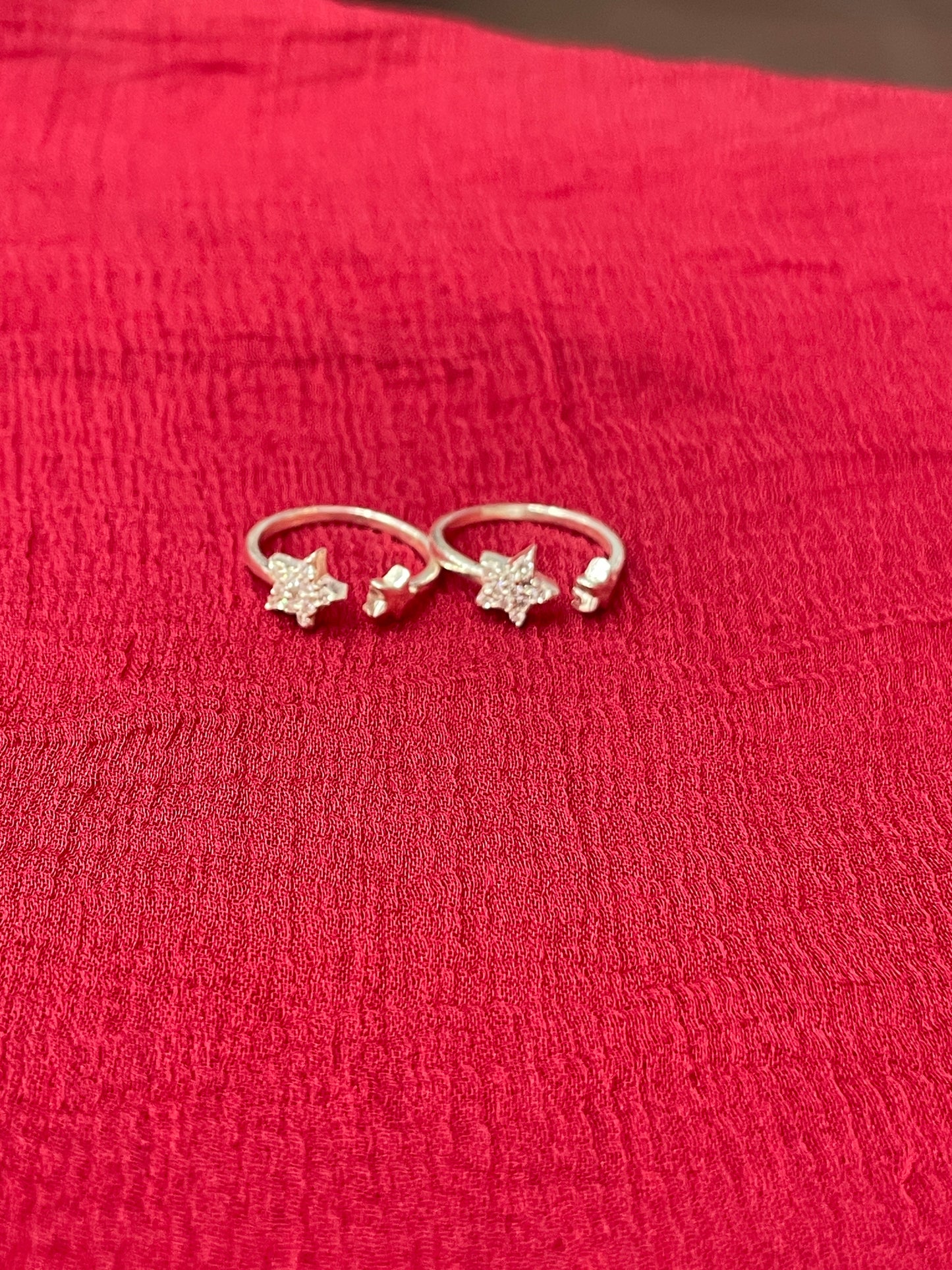 92.5 Silver Stylish Toe Rings | Elegant Modern Design | Jewellery