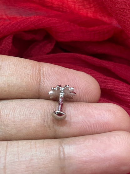 92.5 Silver Stylish Flower Earrings for Women | Elegant Floral Design | Everyday Wear Jewellery
