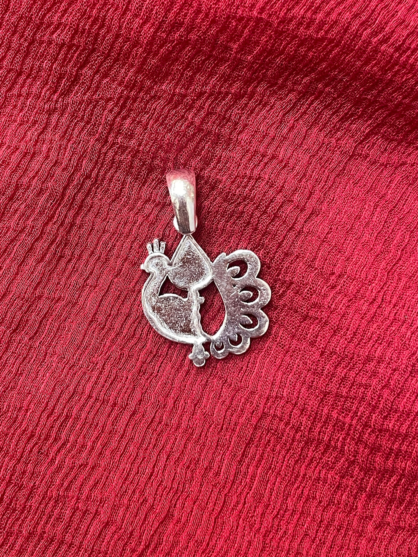 92.5 Silver Peacock Pendant for Women | Elegant Traditional Design | Artistic Jewellery