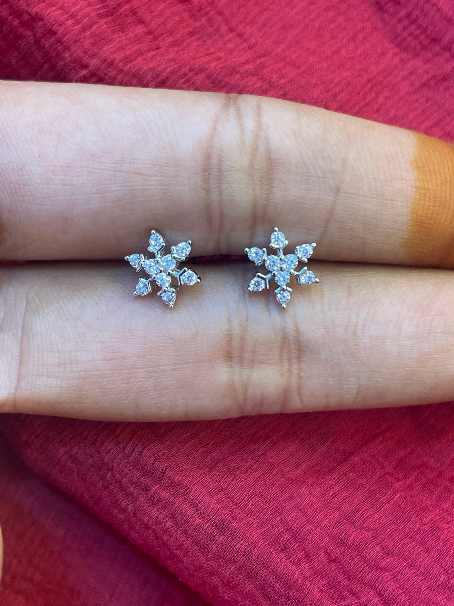 92.5 Silver Floral Earrings | Classic Flower Design | Elegant Jewellery