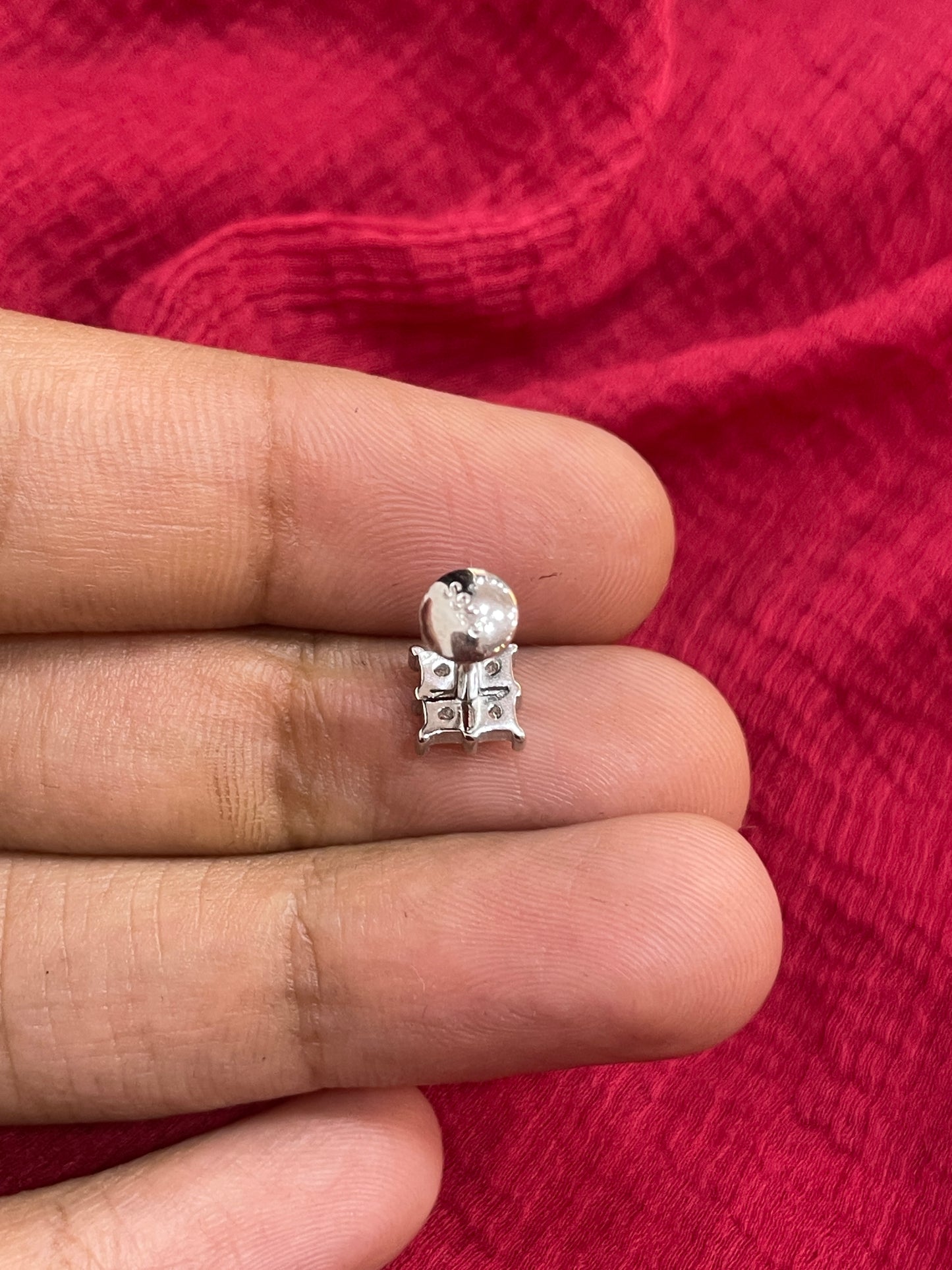 92.5 Silver Square Earrings for Women | Stylish Geometric Design | Elegant Daily Wear Jewellery
