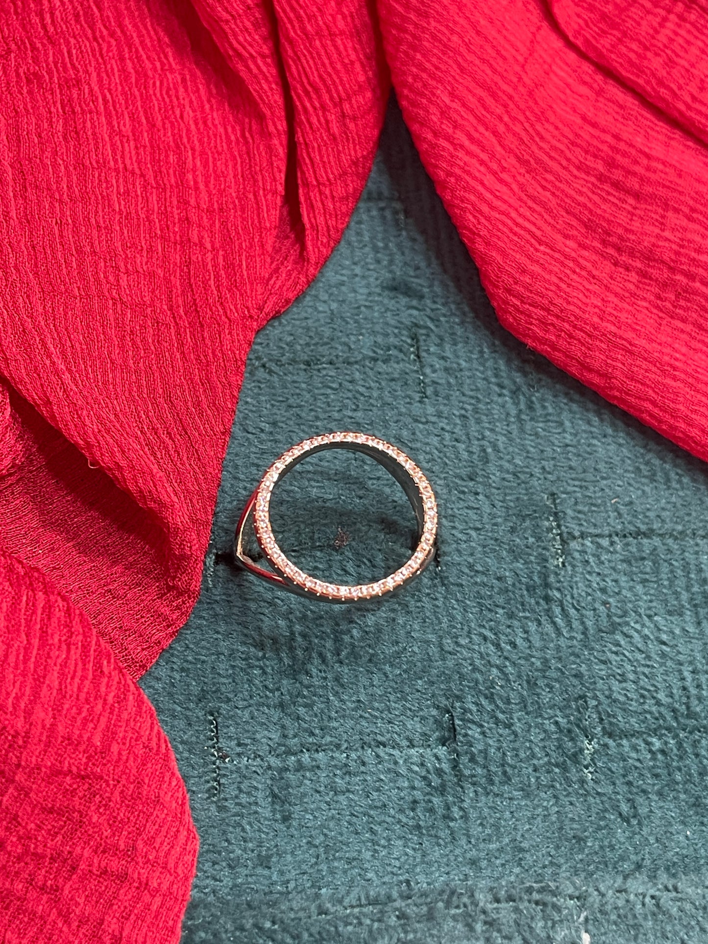 92.5 Silver Stylish Round Ring for Women Size 15 | Elegant Minimal Design | Daily Wear Jewellery