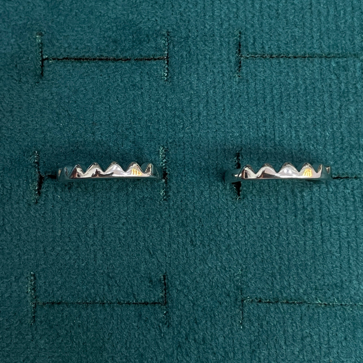 92.5 Silver Zigzag Toe Rings