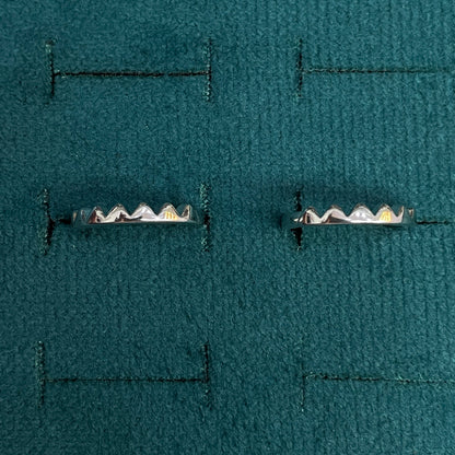 92.5 Silver Zigzag Toe Rings