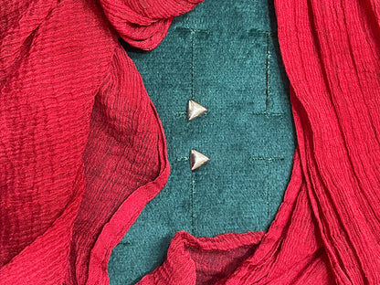 92.5 Silver Triangle Earring Single Piece for Women | Minimal Geometric Design | Stylish Jewellery