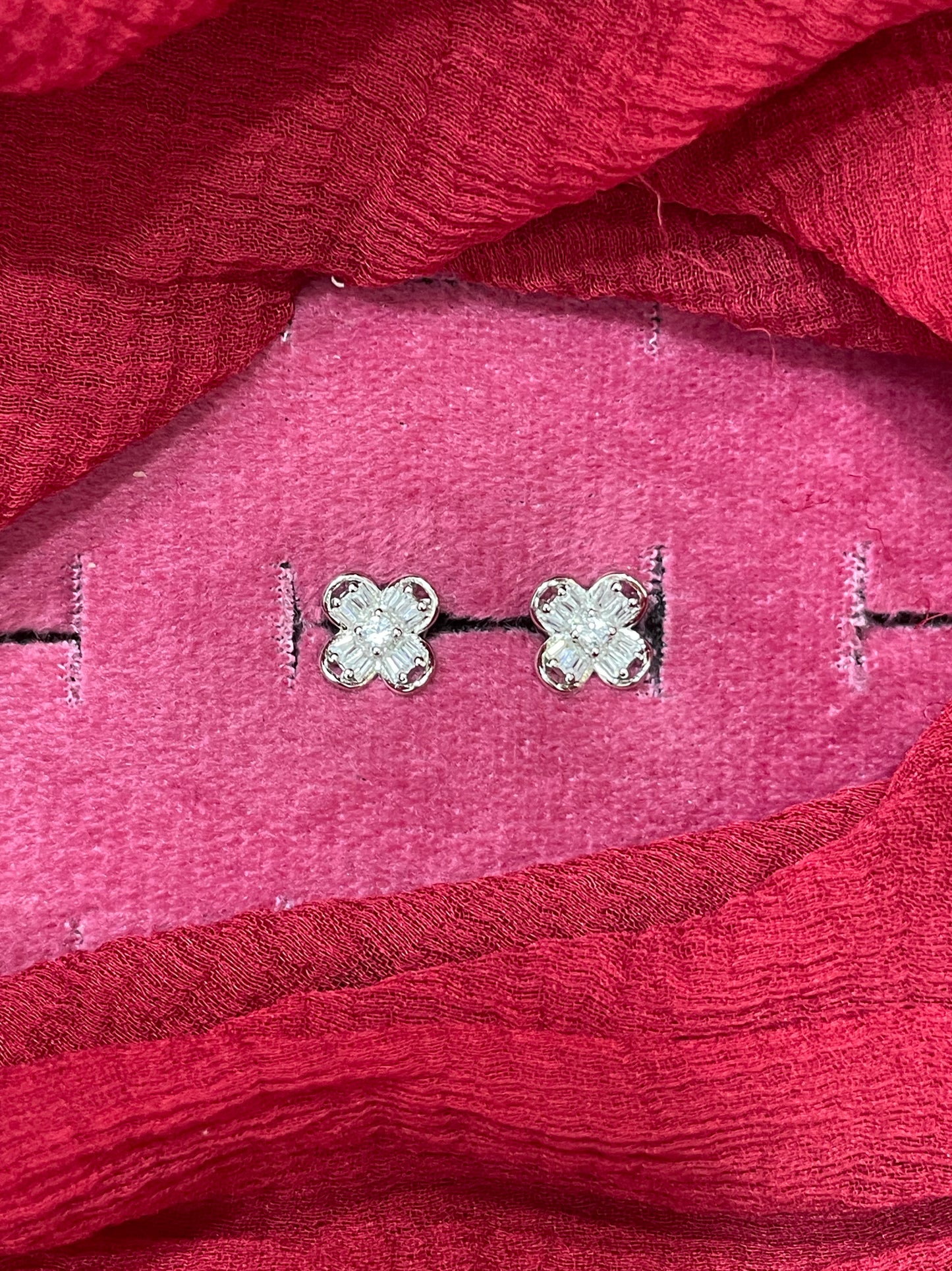92.5 Silver Simple Flower Studs | Minimal Elegant Design | Jewellery