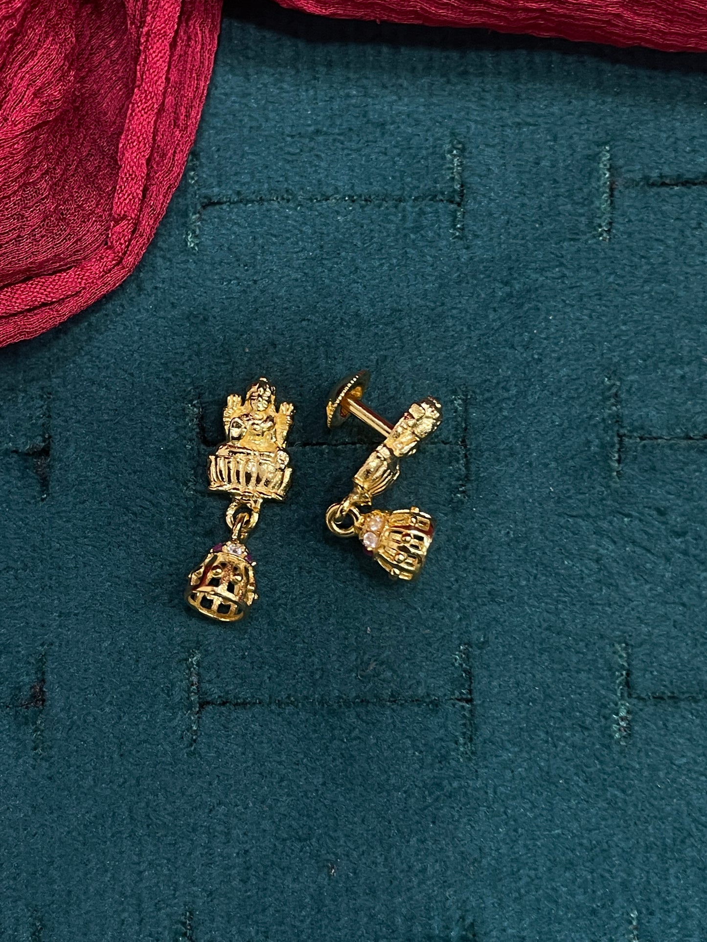 92.5 silver gold plated classy jhumkas