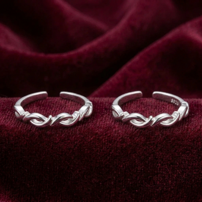 92.5 silver toe rings 