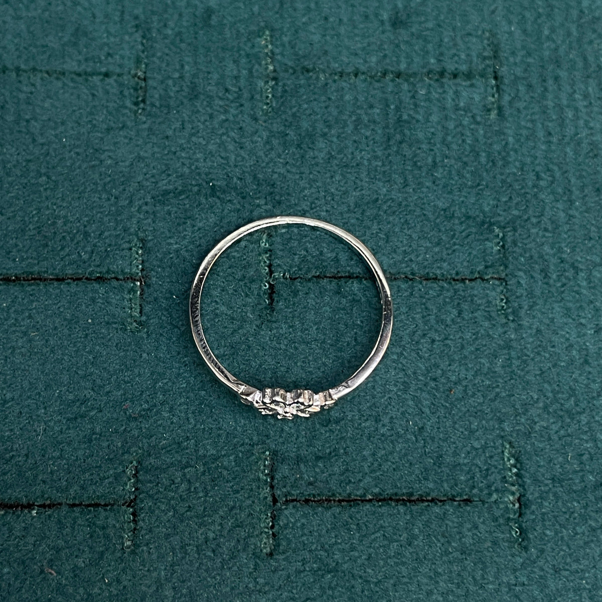 92.5 Sterling Silver Five-Petal Flower Finger Ring for Women