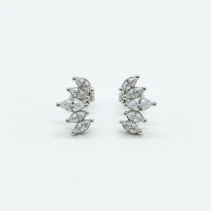 925 Silver Five petal Studs