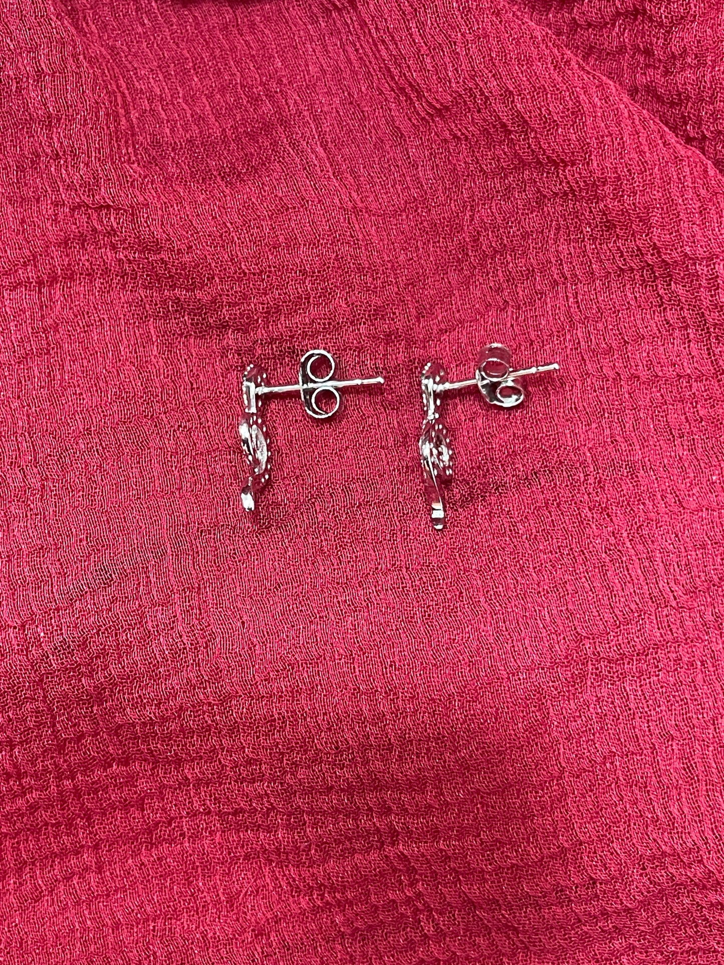92.5 Silver Snake Design Studs | Bold Stylish Design | Jewellery