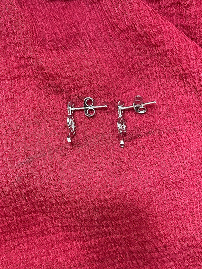 92.5 Silver Snake Design Studs | Bold Stylish Design | Jewellery