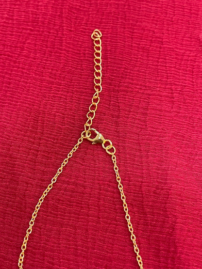 925 Silver Gold Plated Infinity Black Bead Chain