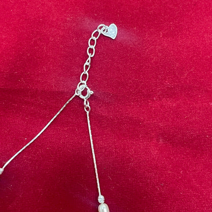 92.5 Sterling Silver Anklet for Women - Pair