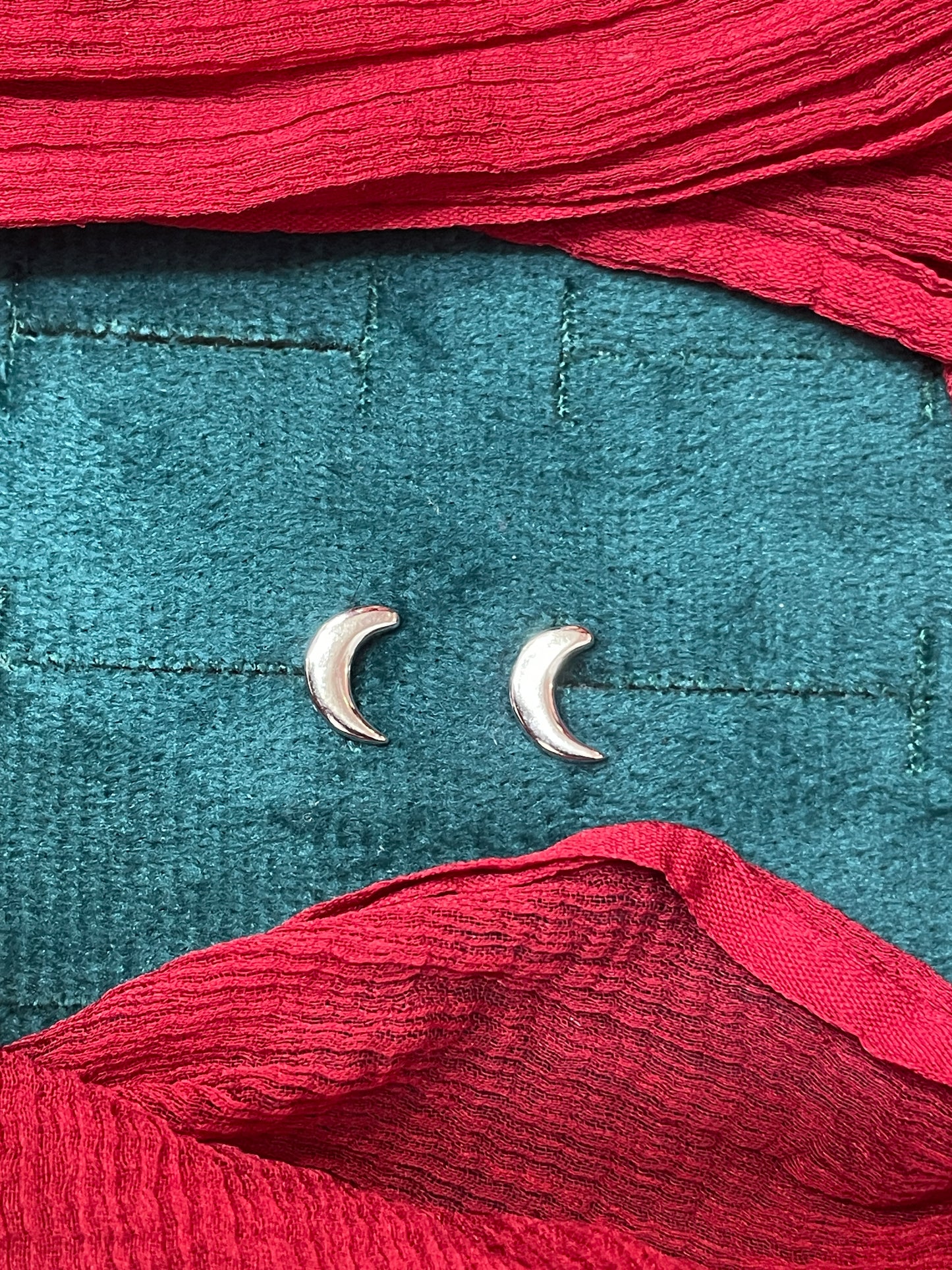 92.5 Silver Half Moon Earrings for Women | Stylish Celestial Design | Elegant Trend Jewellery