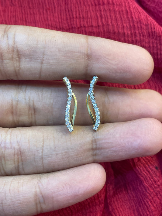 92.5 Silver Gold Plated Ear Cuffs for Women | Stylish Modern Design | Trendy Jewellery