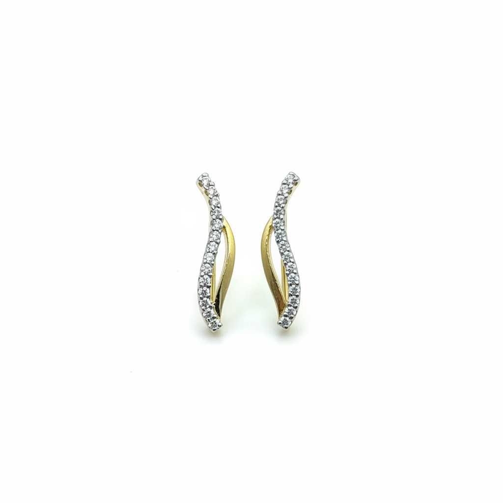 92.5 Silver Gold Plated Ear Cuffs for Women | Stylish Modern Design | Trendy Jewellery