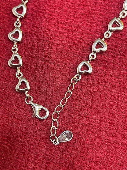 925 Silver Love Heart Bracelet