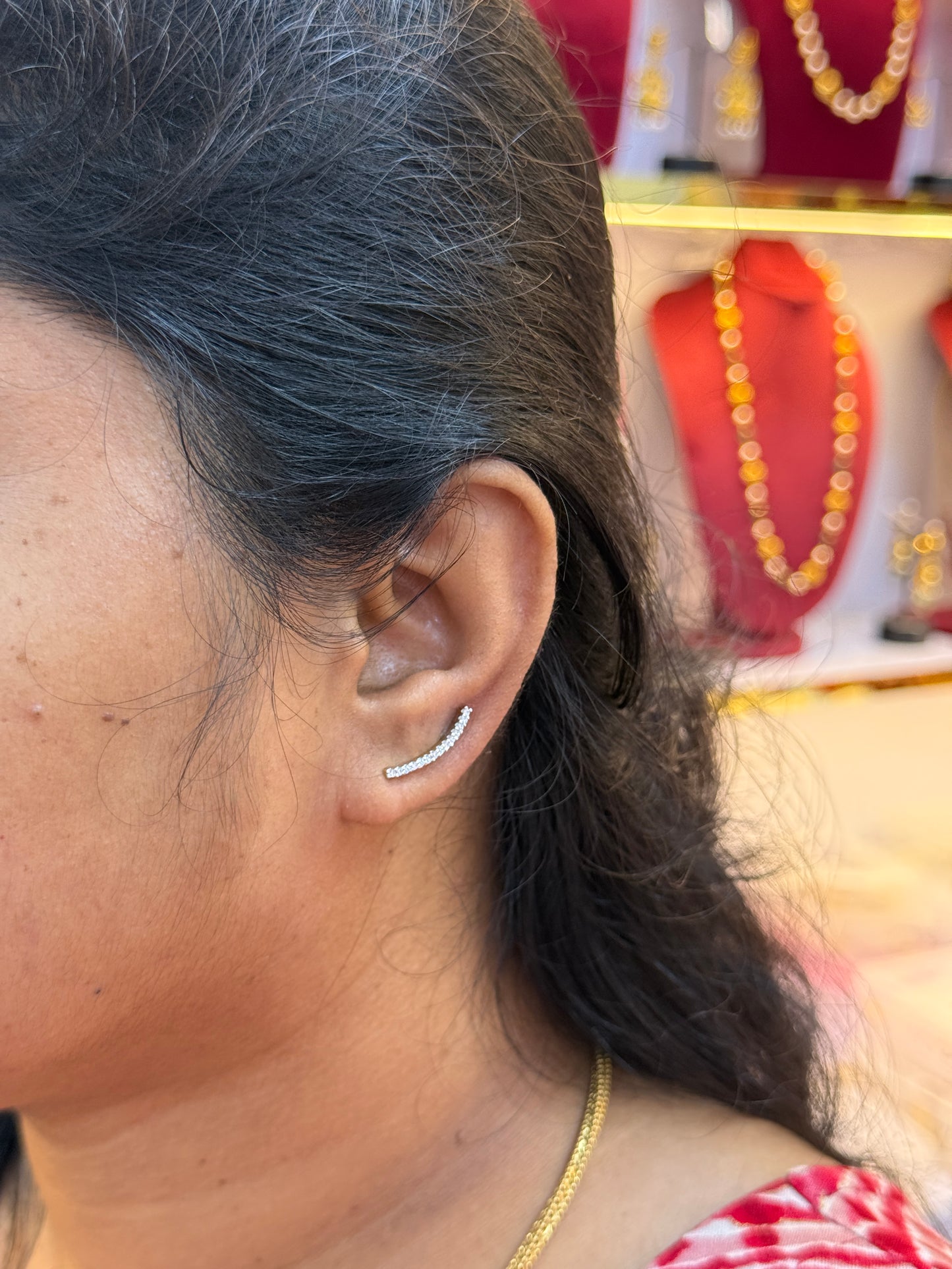 92.5 Silver Gold Plated Designer Ear Cuffs for Women | Stylish Chic Look | Modern Fashion Jewellery