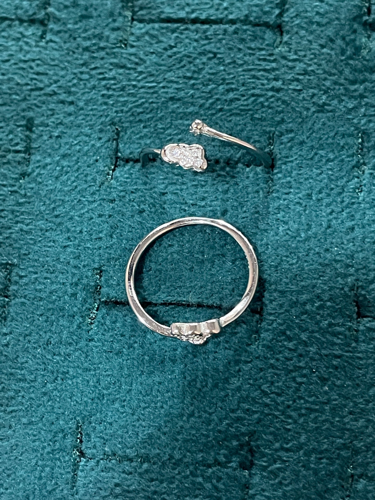 92.5 Sterling Silver Cloud Toe Rings for Women | Dreamy Minimal Design