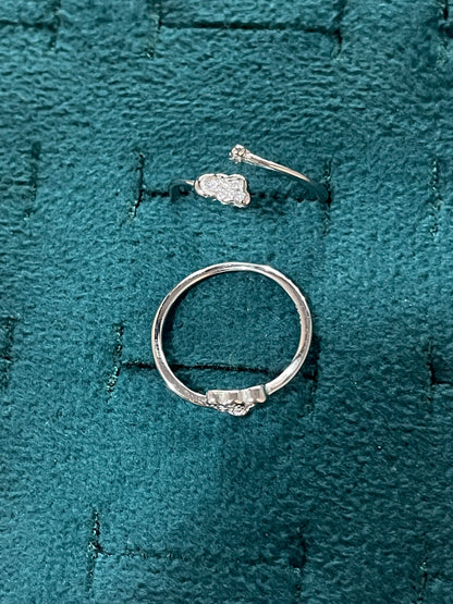 92.5 Sterling Silver Cloud Toe Rings for Women | Dreamy Minimal Design