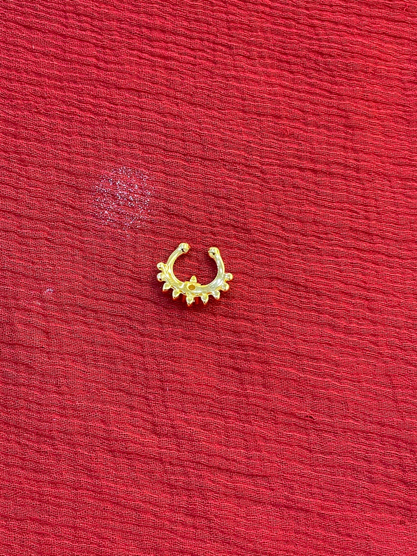 92.5 silver classy gold plated stylish septum