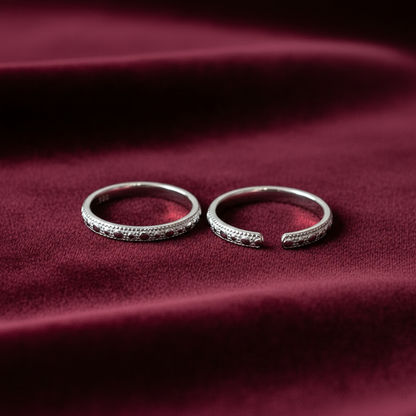 92.5 Silver Toe Rings | Stylish Elegant Finish | Fashion Jewellery
