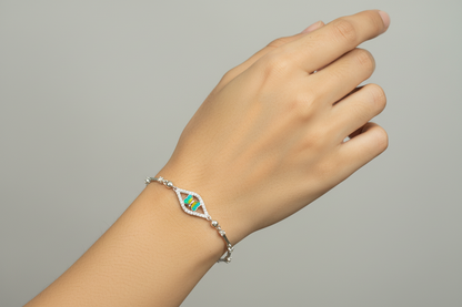 92.5 Silver Butterfly Bracelet for Women 8 Inches | Stylish Elegant Daily Wear Jewellery
