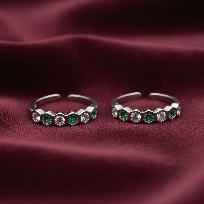 92.5 silver toe rings 