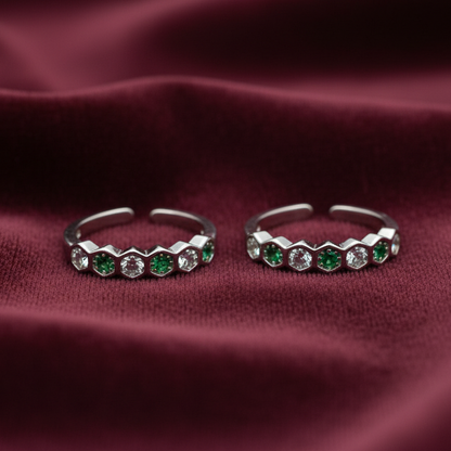 92.5 silver toe rings 