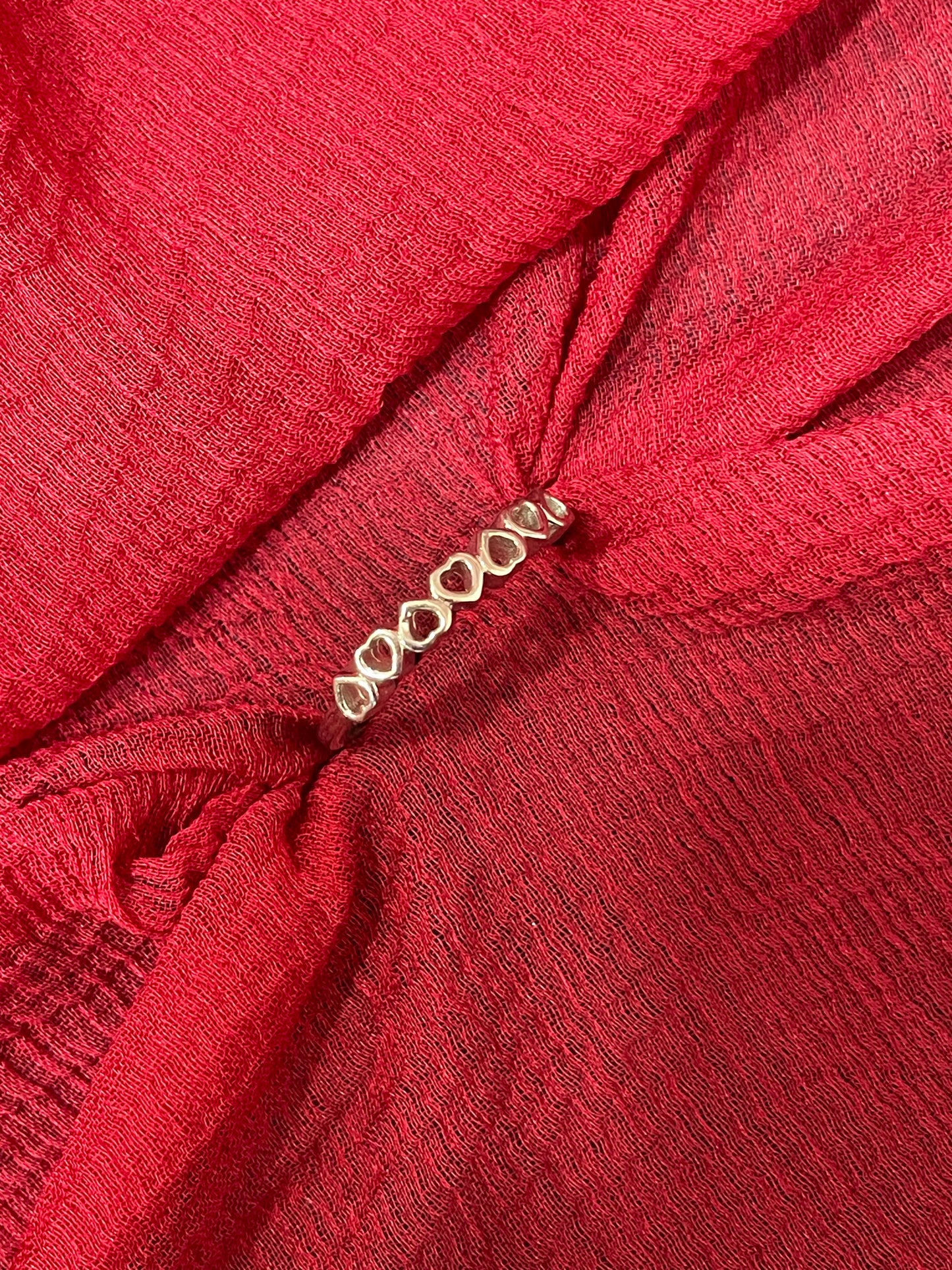 92.5 silver stylish heart ring size 11