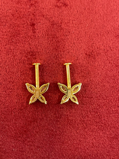 92.5 Silver Butterfly Bugadi | Delicate Stylish Design | Jewellery