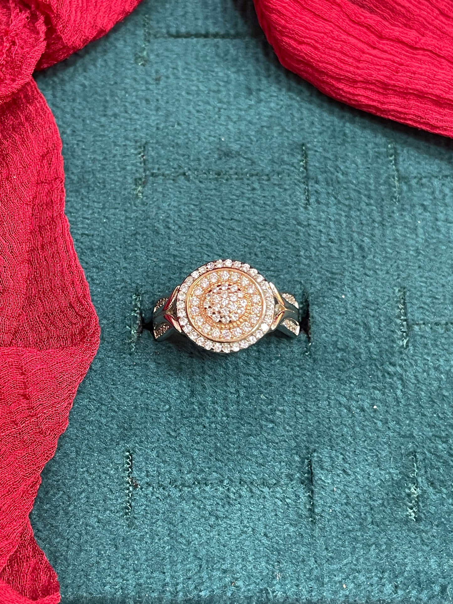 92.5 Silver Rose Gold Plated Classy Ring for Women Size 14 | Stylish Elegant Design | Premium Jewellery